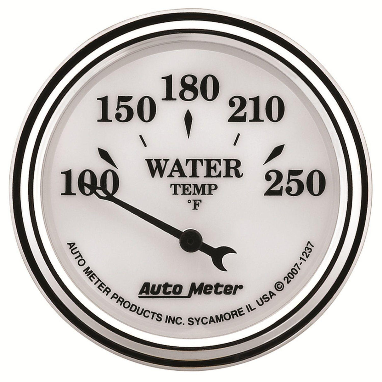 AutoMeter Old Tyme White II Water Temperature Gauge (AU1237) AU1237