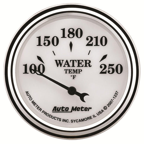 AutoMeter Old Tyme White II Water Temperature Gauge (AU1237) AU1237