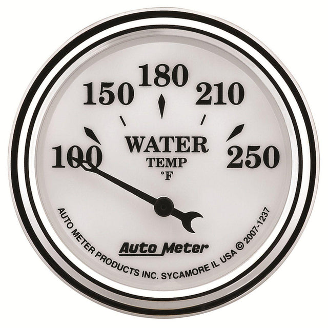 AutoMeter Old Tyme White II Water Temperature Gauge (AU1237) AU1237