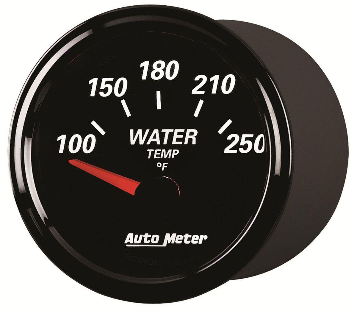 AutoMeter Designer Black II Water Temperature Gauge (AU1238)