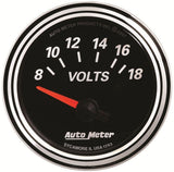 AutoMeter Designer Black II Voltmeter Gauge (AU1293) AU1293
