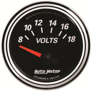 Autometer Designer Black II Voltmeter Gauge (AU1293) AU1293
