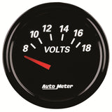 AutoMeter Designer Black II Voltmeter Gauge (AU1293)