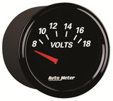 AutoMeter Designer Black II Voltmeter Gauge (AU1293)