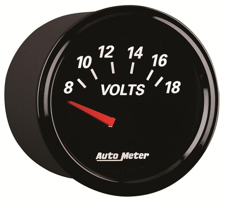 Autometer Designer Black II Voltmeter Gauge (AU1293)