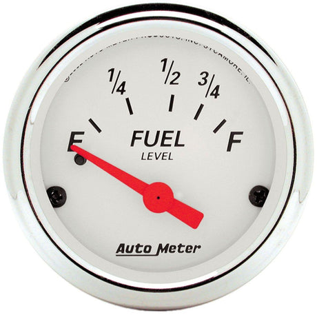AutoMeter Arctic White Series Fuel Level Gauge (AU1316) AU1316
