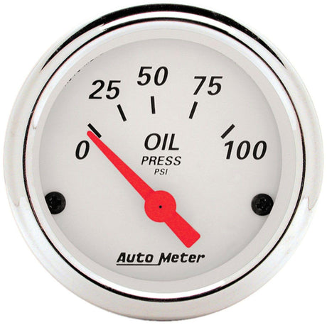 AutoMeter Arctic White Series Oil Pressure Gauge (AU1327) AU1327