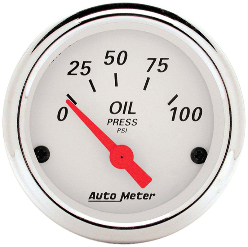 Autometer Arctic White Series Oil Pressure Gauge (AU1327) AU1327