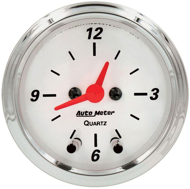 AutoMeter Arctic White Series Clock (AU1385) AU1385