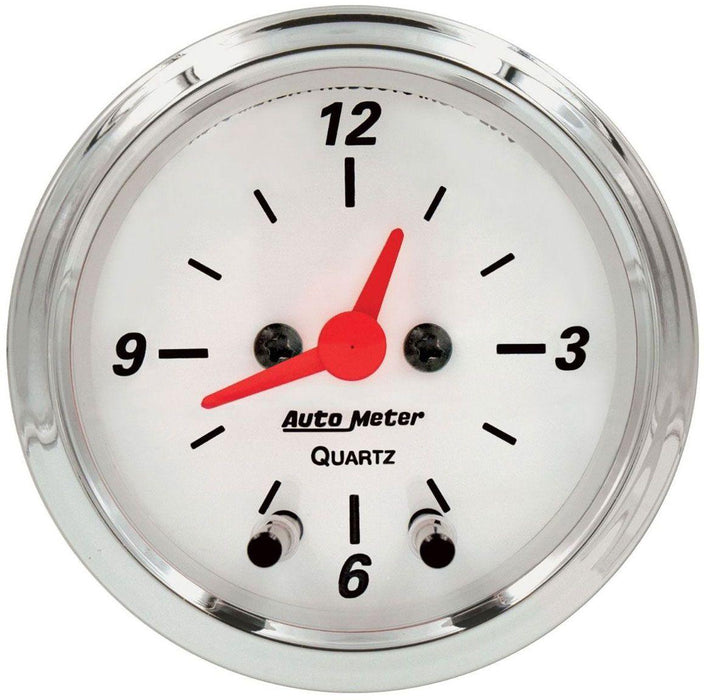 Autometer Arctic White Series Clock (AU1385)