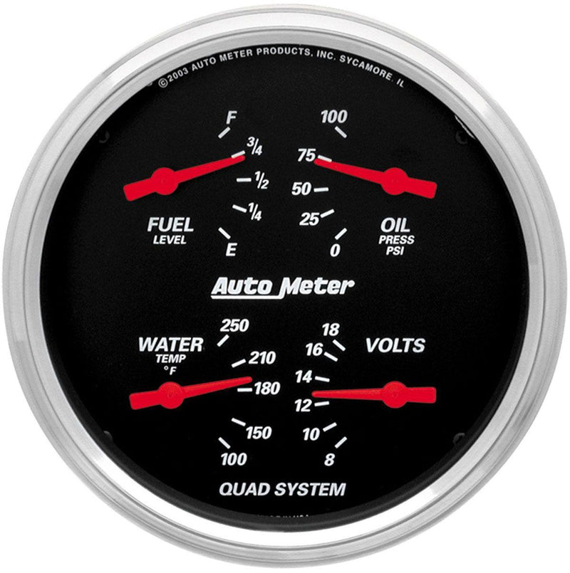 Autometer Designer Black Series Quad Gauge (AU1410) AU1410