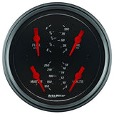 AutoMeter Designer Black Series 3-3/8" Quad Gauge (AU1414)