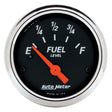 AutoMeter Designer Black Series Fuel Level Gauge Chrome Bezel (AU1424) AU1424