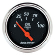 AutoMeter Designer Black Series Oil Pressure Gauge (AU1426) AU1426