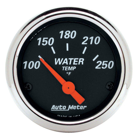 AutoMeter Designer Black Series Water Temperature Gauge (AU1436) AU1436