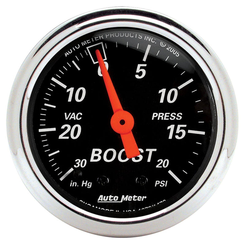 Autometer Designer Black Series Boost/Vacuum Gauge (AU1471) AU1471