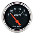 Autometer Designer Black Series Voltmeter (AU1483) AU1483