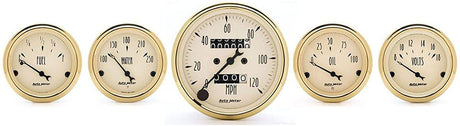AutoMeter Golden Oldies Series 5-Gauge Kit (AU1501) AU1501