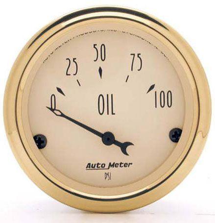 AutoMeter Golden Oldies Series Oil Pressure Gauge (AU1528) AU1528