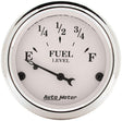 AutoMeter Old Tyme White Series Fuel Level Gauge (AU1604) AU1604