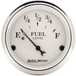 AutoMeter Old Tyme White Series Fuel Level Gauge (AU1606) AU1606