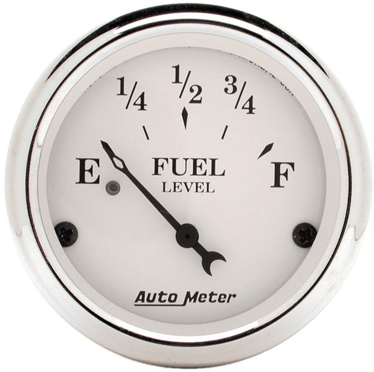 AutoMeter Old Tyme White Series Fuel Level Gauge (AU1606) AU1606
