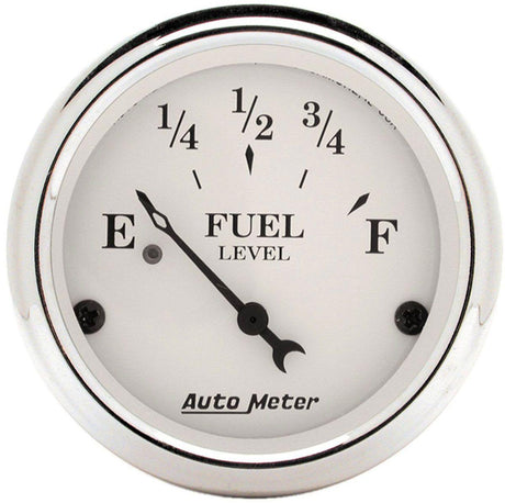 AutoMeter Old Tyme White Series Fuel Level Gauge (AU1606) AU1606