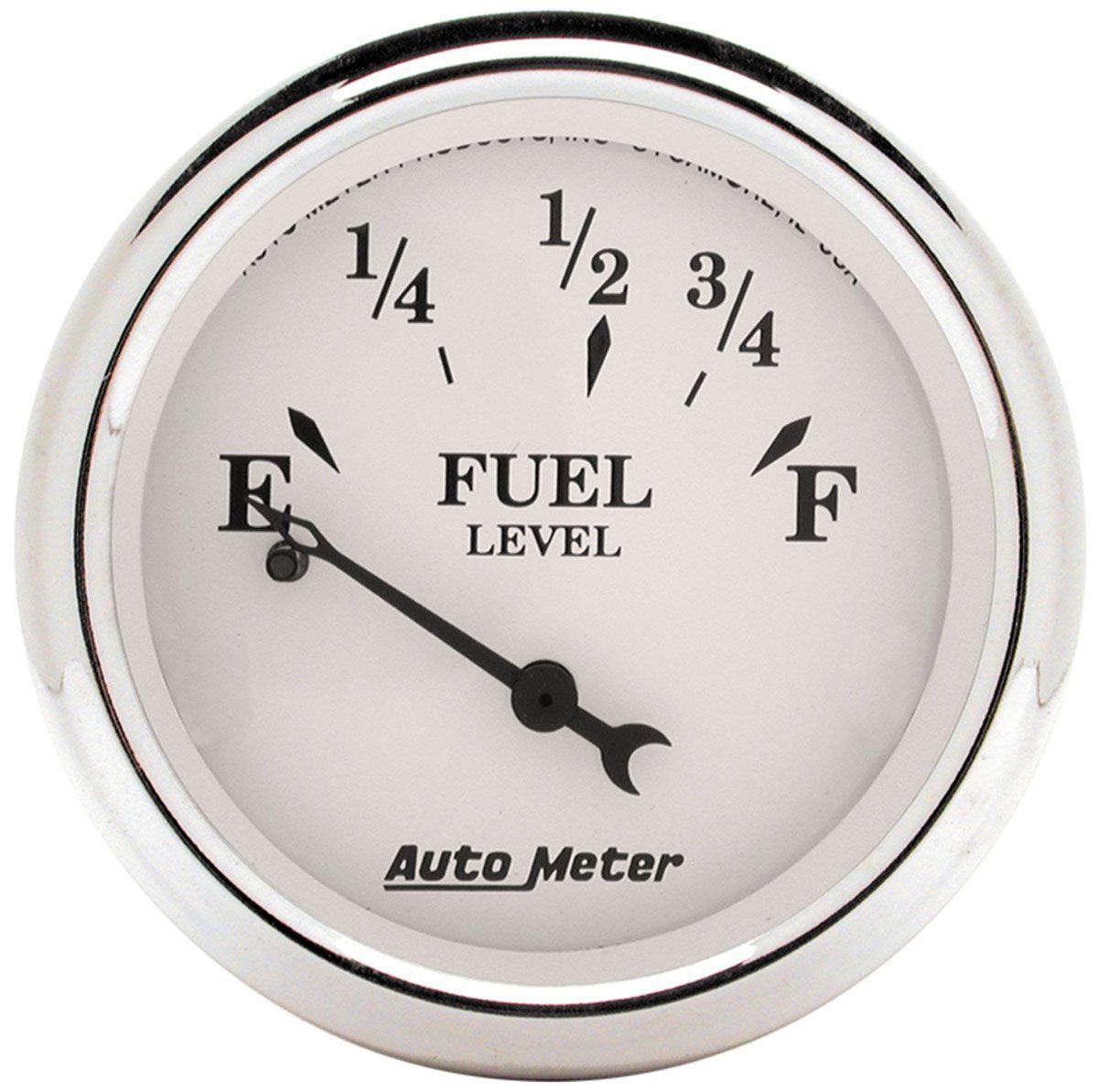 AutoMeter Old Tyme White Series Fuel Level Gauge (AU1607) AU1607