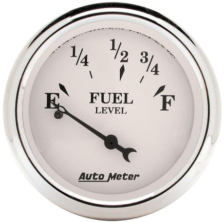 AutoMeter Old Tyme White Series Fuel Level Gauge (AU1607) AU1607