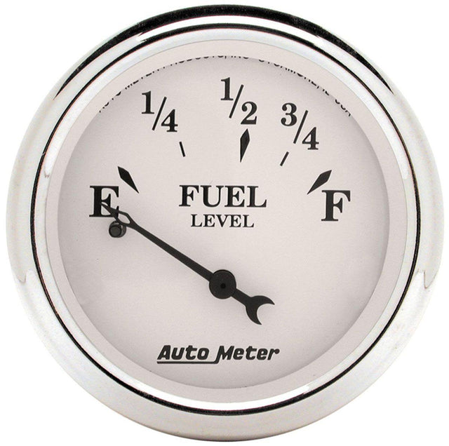 AutoMeter Old Tyme White Series Fuel Level Gauge (AU1607) AU1607
