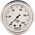 AutoMeter Old Tyme White Oil Pressure Gauge (AU1621) AU1621