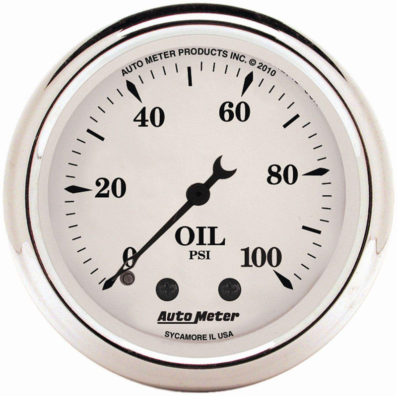 Autometer Old Tyme White Oil Pressure Gauge (AU1621) AU1621