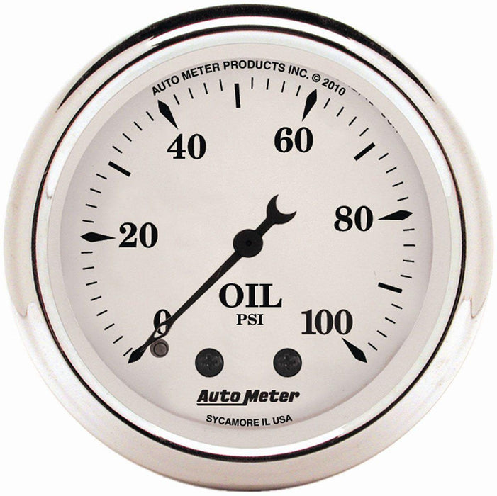 Autometer Old Tyme White Oil Pressure Gauge (AU1621)