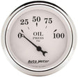 AutoMeter Old Tyme White Series Oil Pressure Gauge (AU1628) AU1628
