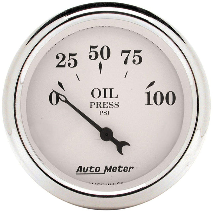 Autometer Old Tyme White Series Oil Pressure Gauge (AU1628)