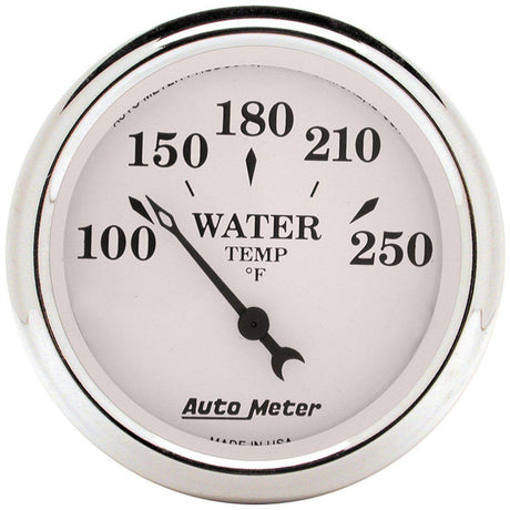 AutoMeter Old Tyme White Series Water Temperature Gauge (AU1638) AU1638
