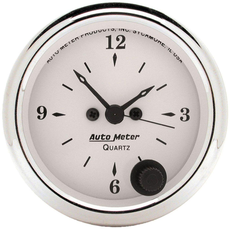 Autometer Old Tyme White Series Clock (AU1686) AU1686