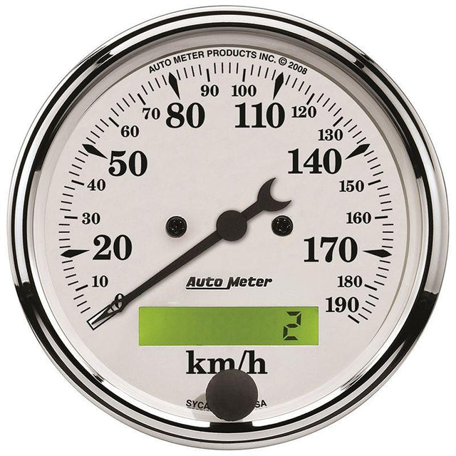 AutoMeter Old Tyme White Speedometer (AU1688-M) AU1688-M