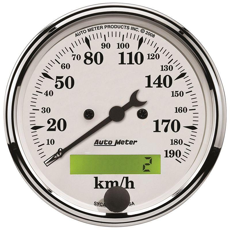 Autometer Old Tyme White Speedometer (AU1688-M) AU1688-M