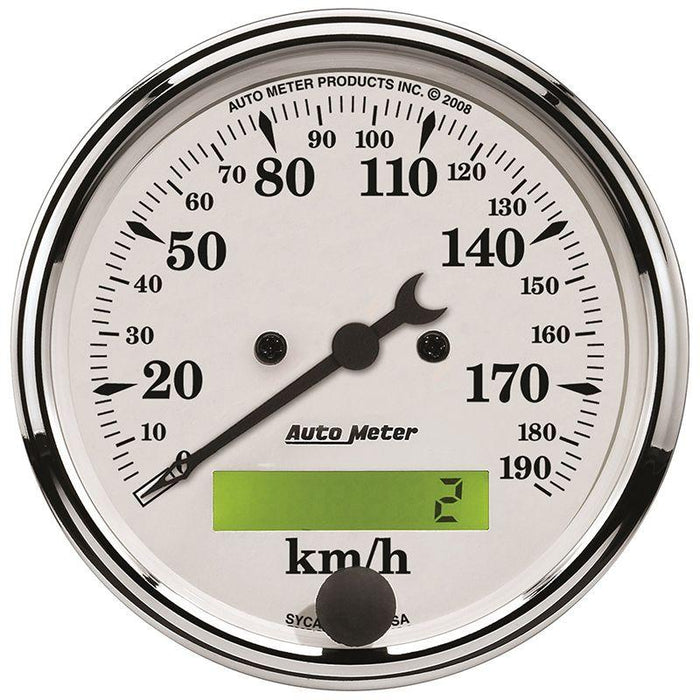Autometer Old Tyme White Speedometer (AU1688-M)