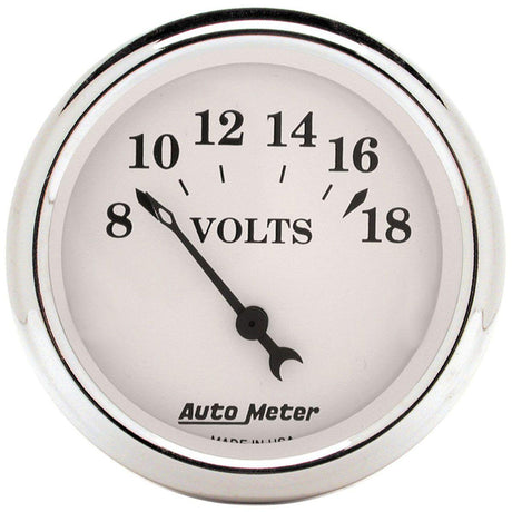 Autometer Old Tyme White Series Voltmeter (AU1692) AU1692