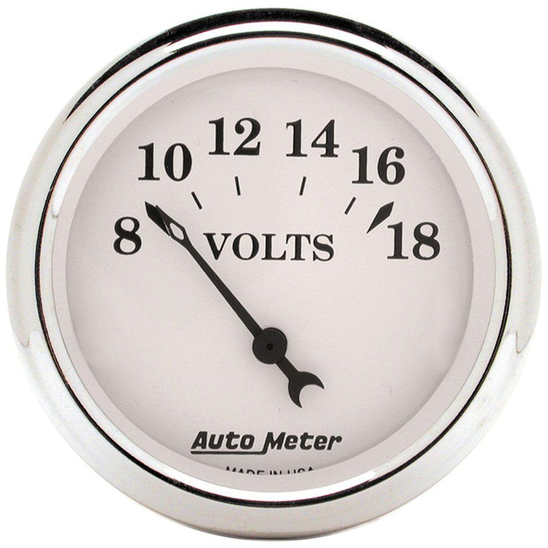 Autometer Old Tyme White Series Voltmeter (AU1692) AU1692