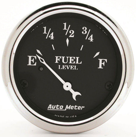 AutoMeter Old Tyme Black Series Fuel Level Gauge (AU1715) AU1715