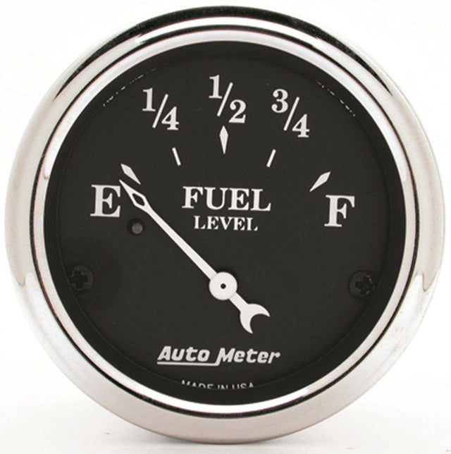 AutoMeter Old Tyme Black Series Fuel Level Gauge (AU1715) AU1715