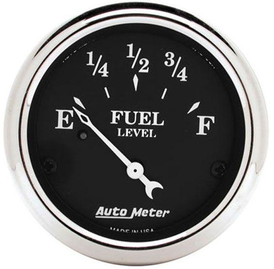 Autometer Old Tyme Black Series Fuel Level Gauge (AU1717)