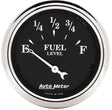 AutoMeter Old Tyme Black Series Fuel Level Gauge (AU1718) AU1718