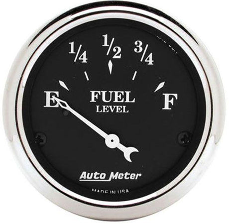 AutoMeter Old Tyme Black Series Fuel Level Gauge (AU1718) AU1718