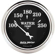 Autometer Old Tyme Black Series Water Temperature Gauge (AU1737) AU1737