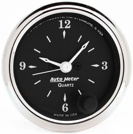 AutoMeter Old Tyme Black Series Clock (AU1785) AU1785