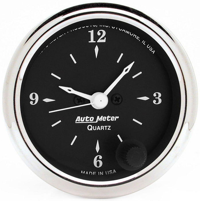 Autometer Old Tyme Black Series Clock (AU1785)